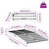 vidaXL Rollaattorin rampa 270 kg Hopea 92 x 73 x 5 cm Alumiini