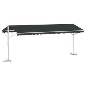 vidaXL Itsen&auml;inen markiisi 6 x 3 m Polyesteri Antrasiitti