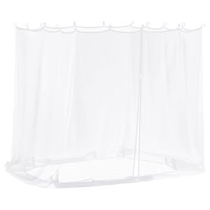 vidaXL Hyttysverkko kaikille 220 silm&auml;&auml; valkoinen 2 x 2 x 2 m