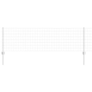 vidaXL Euroaita with Post 10 x 0,6 m Galvanoitu ter&auml;s Hopea Verkko