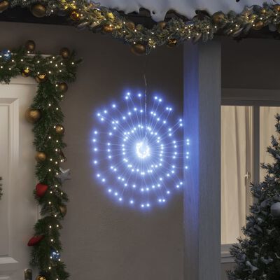 vidaXL Starburst jouluvalot 140 LED-valoa 2 kpl kylmä valkoinen 17 cm