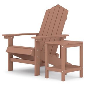 vidaXL Adirondack puutarhatuoli p&ouml;yd&auml;ll&auml; HDPE ruskea