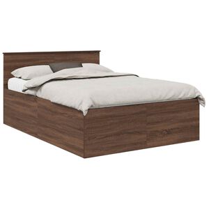 vidaXL S&auml;ngyn runko p&auml;&auml;tyll&auml; Ruskea tammi 5FT King Size Tekninen puu