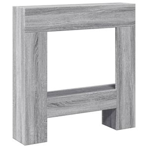 vidaXL Takkareunus harmaa Sonoma 81x18x82 cm tekninen puu