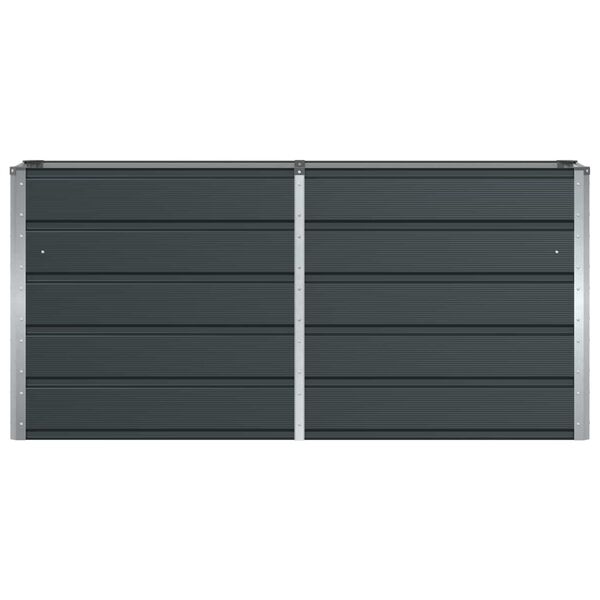 vidaXL Kukkalaatikko Antrasiitti 160 x 40 x 75 cm Ter&auml;s