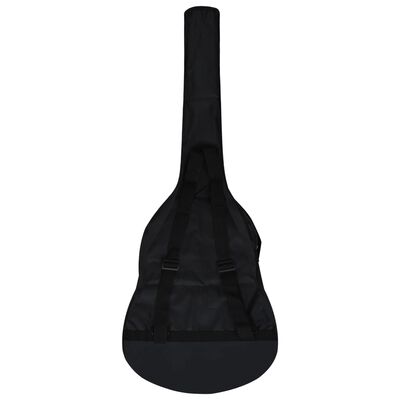 vidaXL Kitaralaukku 4/4 klassiselle kitaralle musta 100x37 cm kangas