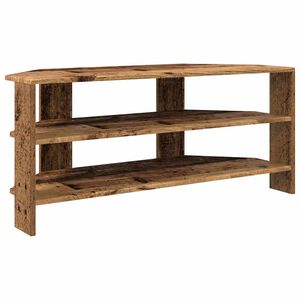 vidaXL KulmaTV-kaappi Vanha Puu 102x40,5x45cm Tekninen puu