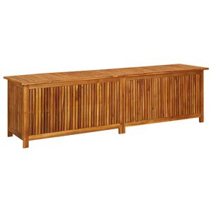 vidaXL Puutarhan varastolaatikko 200x50x58 cm t&auml;ysi akaasiapuu