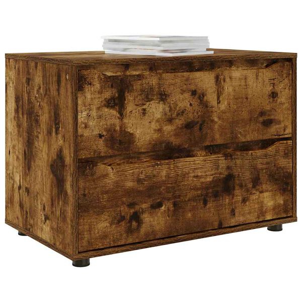 vidaXL S&auml;ilytyskaappi Savup&auml;hkin&auml; 80 x 48 x 57 cm Tekninen puu