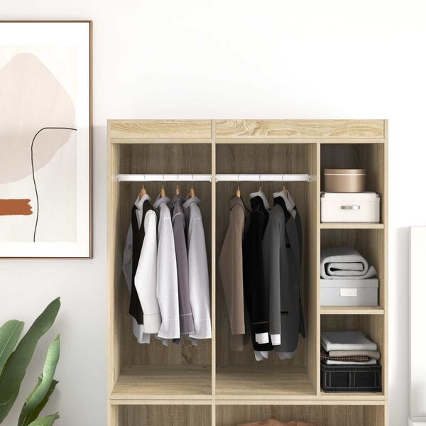 vidaXL Kaapintanko 12 pcs Hopea 764 x 15 x 29 mm Alumiiniseos