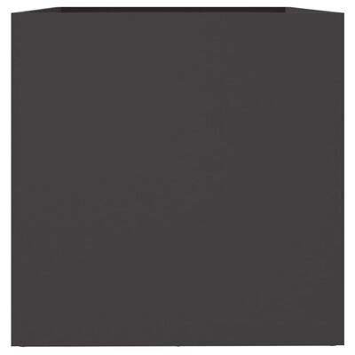vidaXL Kukkalaatikko musta 62x47x46 cm kylmävalssattu teräs
