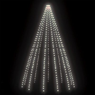 vidaXL Joulukuusen valot 500 LED-valoa kylmä valkoinen 500cm sisä/ulko