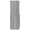 vidaXL Kaappi harmaa Sonoma 92x33x100 cm tekninen puu