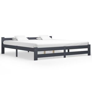 vidaXL S&auml;ngynrunko tummanharmaa t&auml;ysi m&auml;nty 200x200 cm
