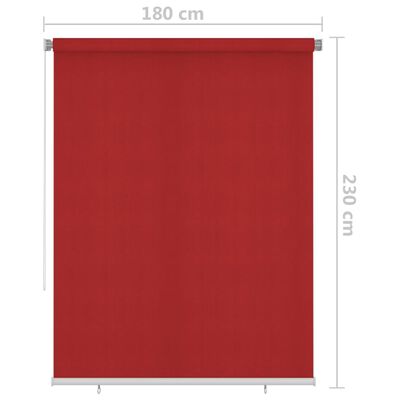 vidaXL Rullaverho ulkotiloihin 180x230 cm punainen