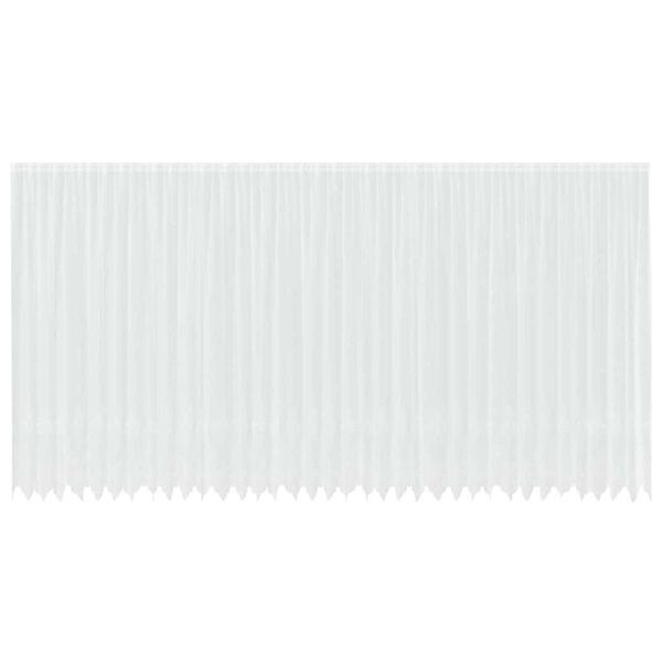 vidaXL Verkkoverho verhoilla Valkoinen 300 x 900 cm Polyesteri