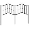 vidaXL Metallinen vaihtop&auml;&auml;ty musta 135 cm