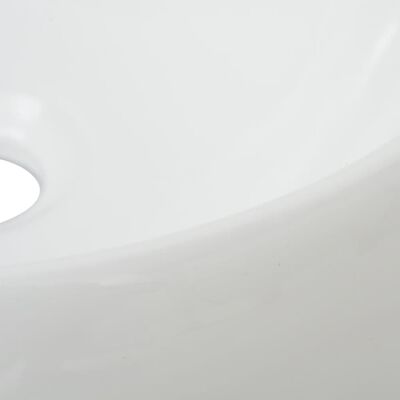 vidaXL Kaksiosainen kylpyhuoneen kalustesarja keraaminen valkoinen