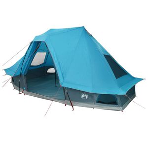 vidaXL Tipi-teltta 6 hengelle Sininen taffeta