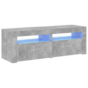 vidaXL TV-taso LED-valoilla betoninharmaa 120x35x40 cm