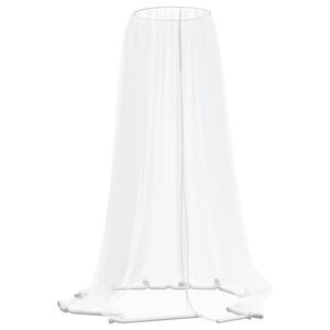 vidaXL Hyttysverkko aurinkovarjolle 220 verkko valkoinen &Phi;330x250 cm
