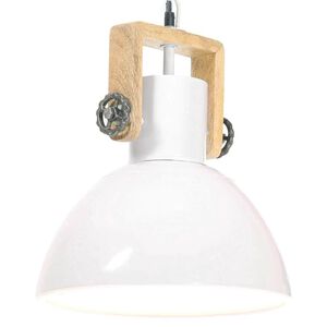 vidaXL Teollistyylinen riippuvalaisin 25 W valkoinen py&ouml;re&auml; 30 cm E27