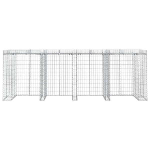 vidaXL Gabion kivikorisein&auml; j&auml;teastialle 350x91x120 cm sinkitty rauta