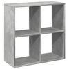 vidaXL Huoneenjakaja/kirjahylly harmaa 69,5x29x69,5 cm tekninen puu