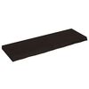 vidaXL Sein&auml;hylly tummanruskea 120x40x(2-6) cm k&auml;sitelty t&auml;ystammi