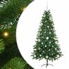 vidaXL Joulukuusi 150 LED-valoilla jalustalla Vihre&auml; 150 cm PE