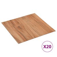 vidaXL Itsekiinnittyvä lattialankku 20 kpl PVC 1,86 m² vaalea puu