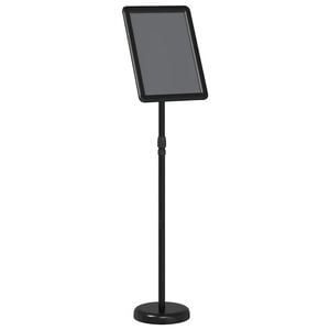 vidaXL Messun&auml;yt&ouml;t Musta 30 x 25 x 128 cm Alumiini
