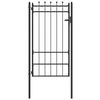 vidaXL Aitausportti HORST 100 x 175 cm Metalli Musta Lukittava