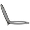 vidaXL WC-istuin Harmaa 47 x 37 x 4 cm Duroplast