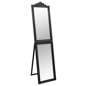 vidaXL Vapaasti seisova peili musta 40x160 cm