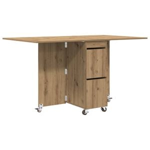 vidaXL Ruokailup&ouml;yt&auml; 140 x 80 x 77 cm Tekninen puu Artisaanitammi