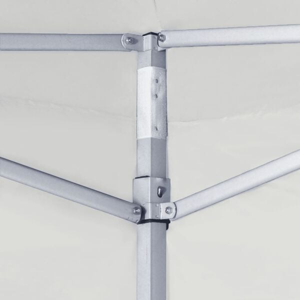 vidaXL Kokoontaittuva juhlateltta 2 sivusein&auml;&auml; 2x2 m ter&auml;s valkoinen