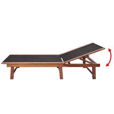 vidaXL Aurinkotuolit 2 kpl + pieni pöytä akaasiapuu ja textilene