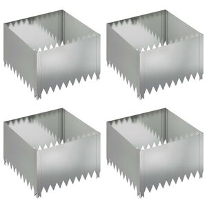 vidaXL Nurmireunus 4 kpl 60 x 60 x 35 cm Ter&auml;s Hopea
