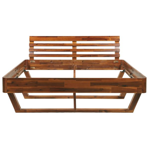 vidaXL S&auml;ngynrunko t&auml;ysi akaasiapuu 160x200 cm