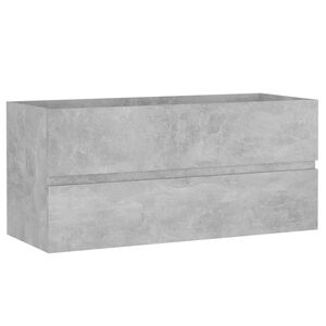 vidaXL Allaskaappi betoninharmaa 100x38,5x45 cm tekninen puu