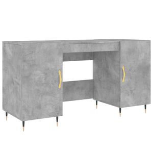 vidaXL Ty&ouml;p&ouml;yt&auml; betoninharmaa 140x50x75 cm tekninen puu