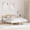 vidaXL Sängyn runko Luonnollinen 140 x 200 cm Massiivinen mänty
