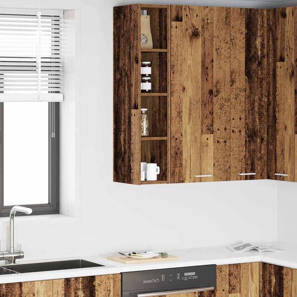 vidaXL Henkarikaappi Vanha puu 20 x 29,5 x 100 cm Tekninen puu