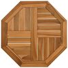 vidaXL P&ouml;yt&auml;levy 50x50x2,5 cm kahdeksankulmio t&auml;ysi tiikki