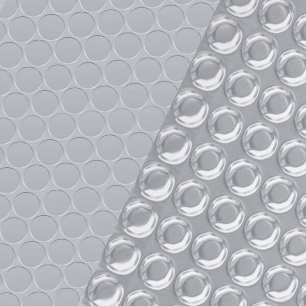 vidaXL Uima-altaan suoja suorakulmainen 500x300 cm PE hopea