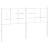 vidaXL Metallinen vaihtop&auml;&auml;ty valkoinen 160 cm
