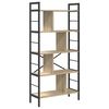 vidaXL Kirjahylly 9 tasoa 75 x 30 x 156 cm Tekninen puu Sonoman tammi