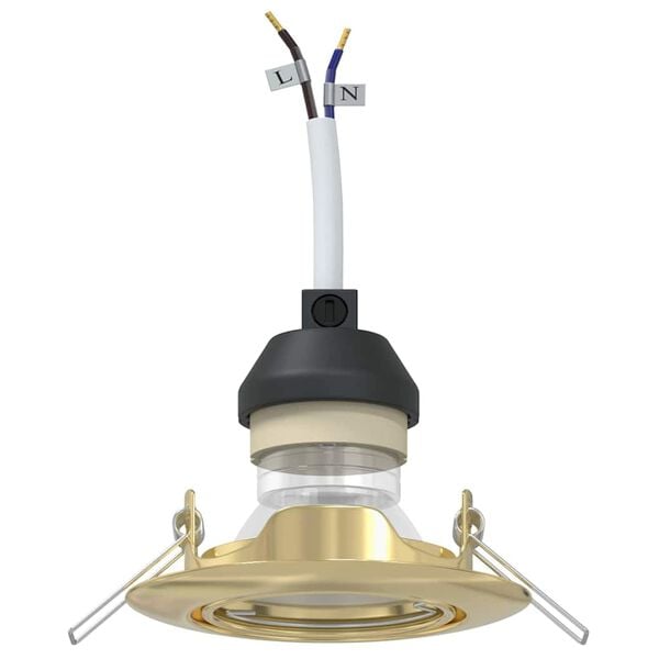 vidaXL Kohdevalo 6 pcs Kulta 9 x 9 x 2.5 cm Metalli