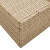 vidaXL Puutarhasohva Beige 123 x 62 x 69 cm polyrottinki